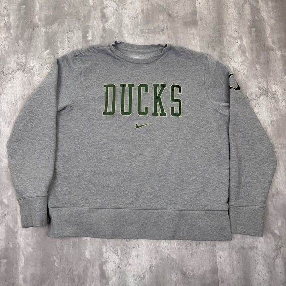 Nike Other - Nike Oregon Ducks  Sweatshirt Mens XL Gray College Center Swoosh Football